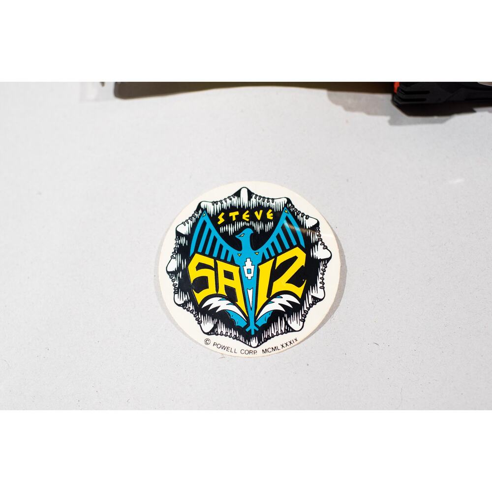 VTG NOS 80s Powell Peralta Steve Saiz Sticker, Skateboard Skate Bones Brigade